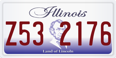 IL license plate Z532176