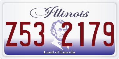 IL license plate Z532179