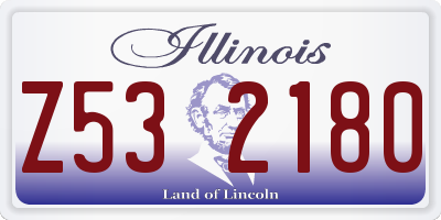 IL license plate Z532180