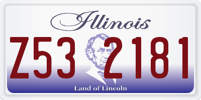 IL license plate Z532181