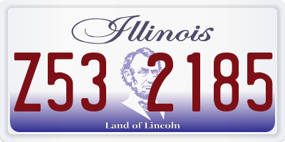 IL license plate Z532185