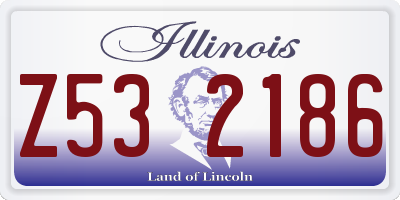 IL license plate Z532186