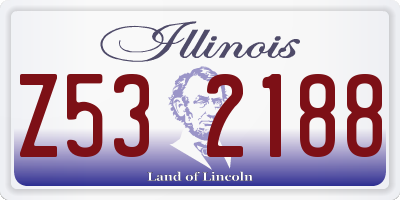 IL license plate Z532188
