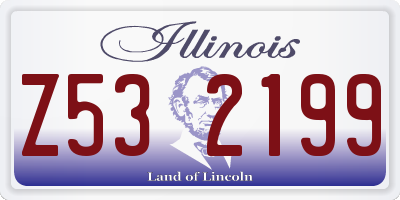 IL license plate Z532199
