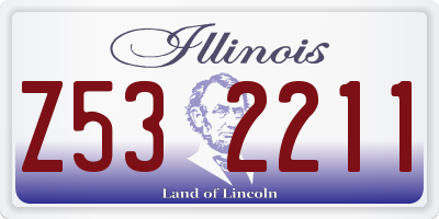 IL license plate Z532211