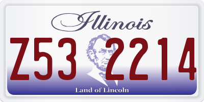 IL license plate Z532214