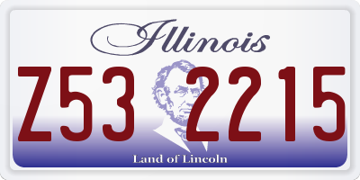 IL license plate Z532215