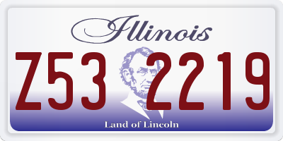 IL license plate Z532219