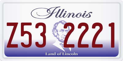 IL license plate Z532221