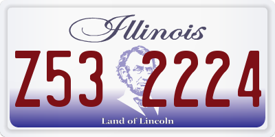 IL license plate Z532224