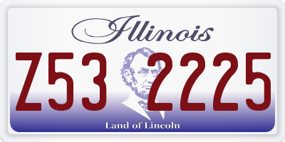 IL license plate Z532225