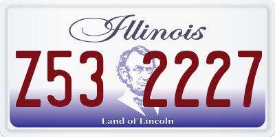IL license plate Z532227