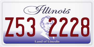 IL license plate Z532228