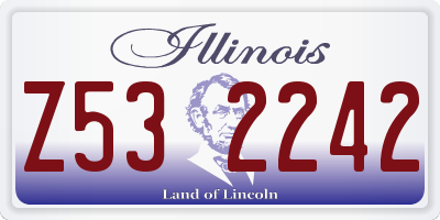 IL license plate Z532242