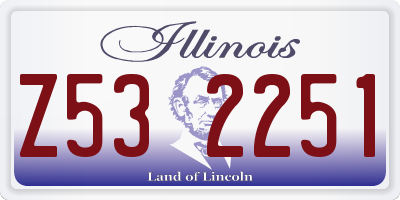 IL license plate Z532251