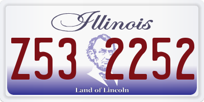 IL license plate Z532252
