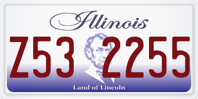 IL license plate Z532255