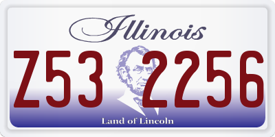 IL license plate Z532256
