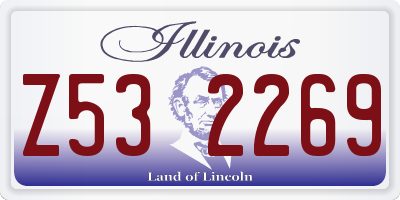 IL license plate Z532269