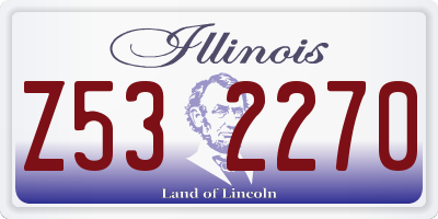 IL license plate Z532270