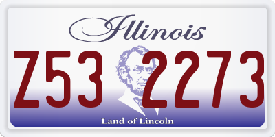 IL license plate Z532273
