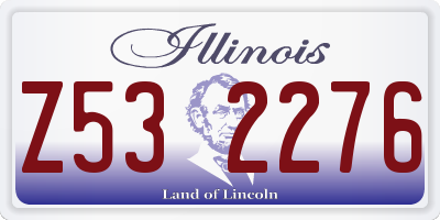 IL license plate Z532276
