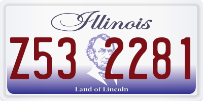 IL license plate Z532281