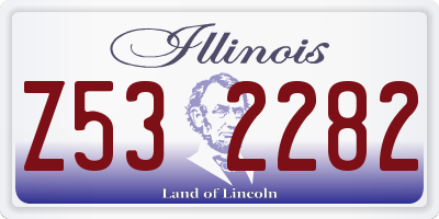 IL license plate Z532282