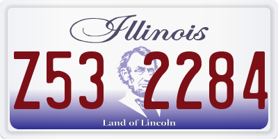 IL license plate Z532284