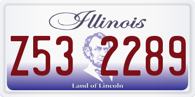 IL license plate Z532289