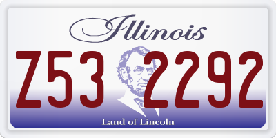 IL license plate Z532292