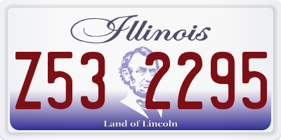 IL license plate Z532295