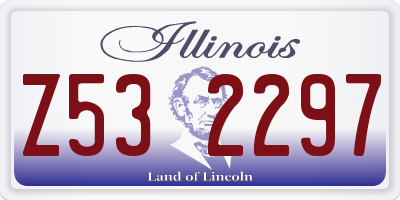 IL license plate Z532297