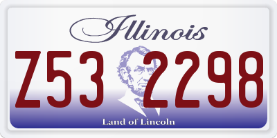 IL license plate Z532298