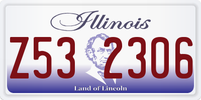 IL license plate Z532306