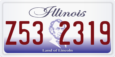 IL license plate Z532319