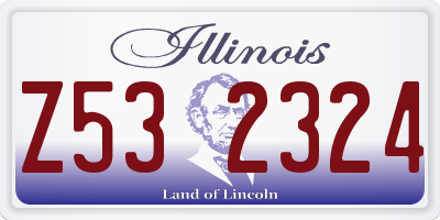 IL license plate Z532324