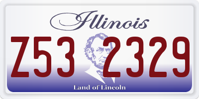 IL license plate Z532329