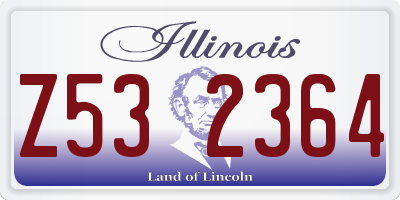 IL license plate Z532364