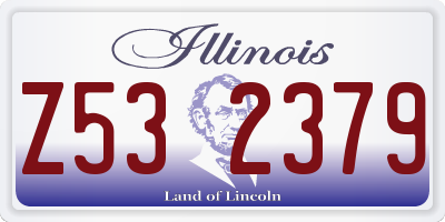 IL license plate Z532379