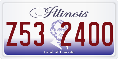 IL license plate Z532400