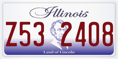 IL license plate Z532408