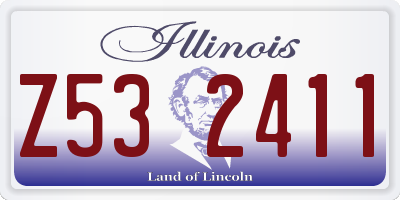 IL license plate Z532411