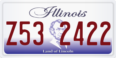 IL license plate Z532422