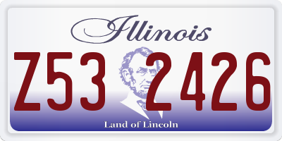 IL license plate Z532426