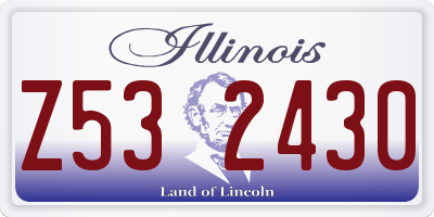 IL license plate Z532430