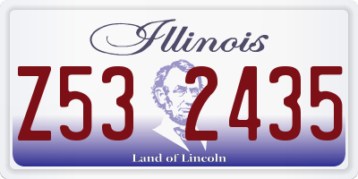 IL license plate Z532435