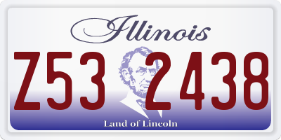 IL license plate Z532438