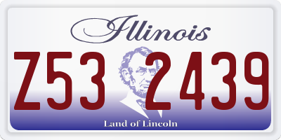 IL license plate Z532439