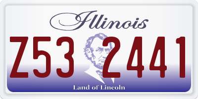 IL license plate Z532441